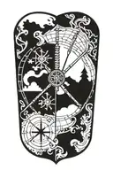 vegvisir tattoo design idea