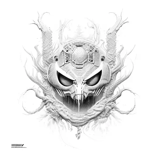 symbiote covering python scales tattoo design idea