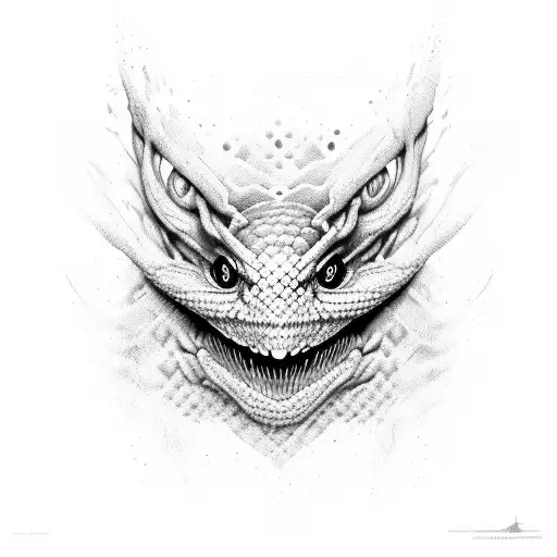 symbiote python scales tattoo design idea