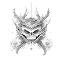 symbiote covering python scales tattoo design idea