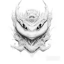 symbiote covering python scales tattoo design idea