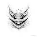 symbiote python scales tattoo design idea