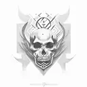 Initials JJ tattoo design idea