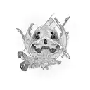 Initials JJ tattoo design idea