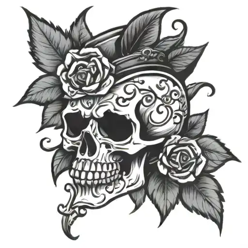 punk rock skull tattoo design tattoo design idea