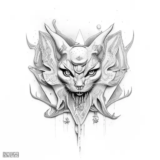 demônio lilith tattoo design idea