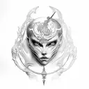 lilith tattoo design idea