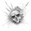 ikarus falling from the sky to hell tattoo design idea