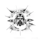 ikarus falling from the sky to hell tattoo design idea