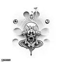 ikarus falling from the sky to hell tattoo design idea