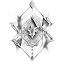 scissors tattoo design idea