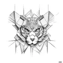 scissors tattoo design idea