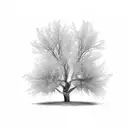 willow tree  tattoo design idea