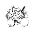 margaridas com ramos  tattoo design idea