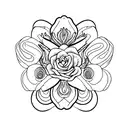 margaridas com ramos  tattoo design idea