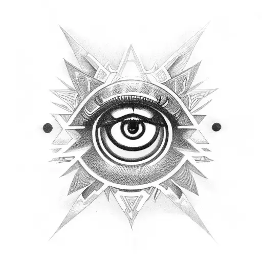 Eye of Ra tattoo design idea
