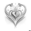 Crying Heart tattoo design idea