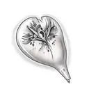 Crying Heart tattoo design idea