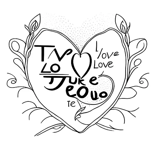 "the love you take, is equal to the love you make" tattoo design idea