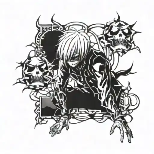 al kakujas of kaneki ken tokyo ghoul tattoo design idea