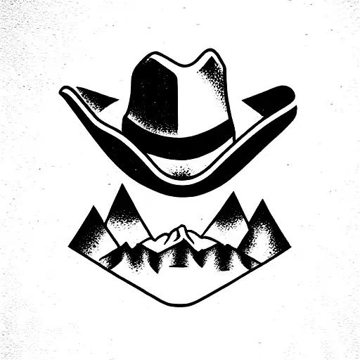 outlaw country  tattoo design idea