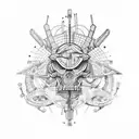 bio mechanics arm sleeve  tattoo design idea