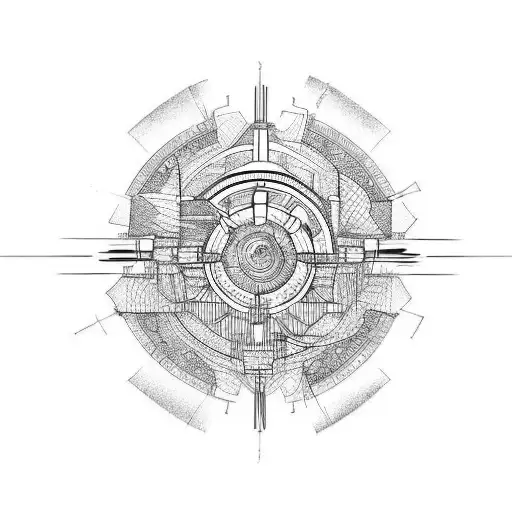 F1 engine tattoo design idea