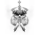 Royal Marines saint alpha tattoo design idea