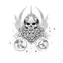 Lucia con Claveles  tattoo design idea