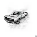 Dodge Charger R/T tattoo design idea
