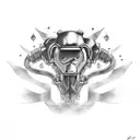 harley davidson tattoo design idea