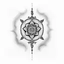 Sanskrit mantra  tattoo design idea