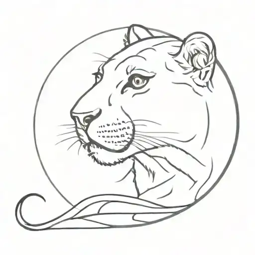 panther tradi japanese style modern interpretation tattoo design idea