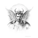 lucifer tattoo design idea