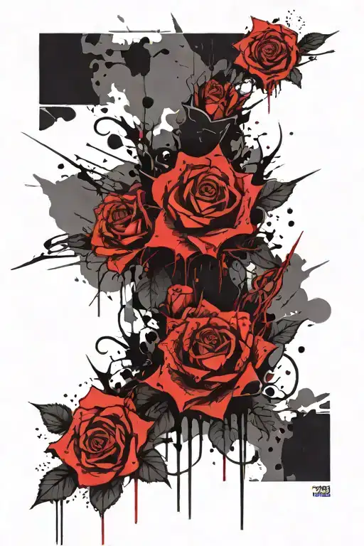 Gothic and dark tattoo template tattoo design idea