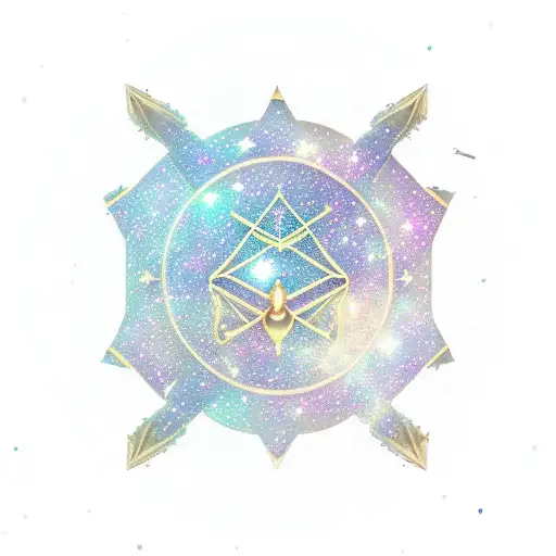 Capricorn constellation forming the outer edge, blending into the infinity symbol. Within the infinity loop, incorporate tattoo design idea