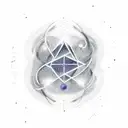 Capricorn constellation forming the outer edge, blending into the infinity symbol. Within the infinity loop, incorporate tattoo design idea