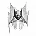 Batman logo Chain  tattoo design idea