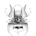 Batman logo Chain  tattoo design idea