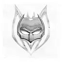 Batman logo Chain  tattoo design idea