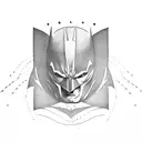 Batman logo Chain  tattoo design idea