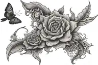 Medium sized inner forearm tattoo design idea