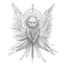 thrones angel tattoo design idea
