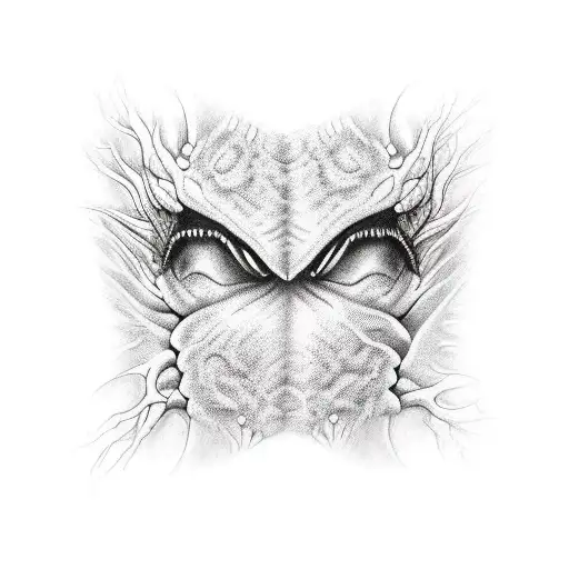 ultrarealistic venom veins tattoo design idea