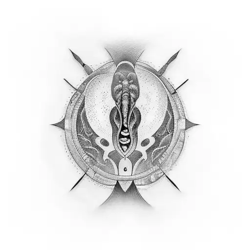 In utero tattoo design idea