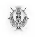 In utero tattoo design idea