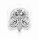 In utero tattoo design idea