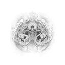 In utero tattoo design idea