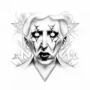marilyn manson  tattoo design idea