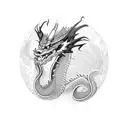 geisha dragon, african-american woman, natural hair, forearm piece tattoo design idea